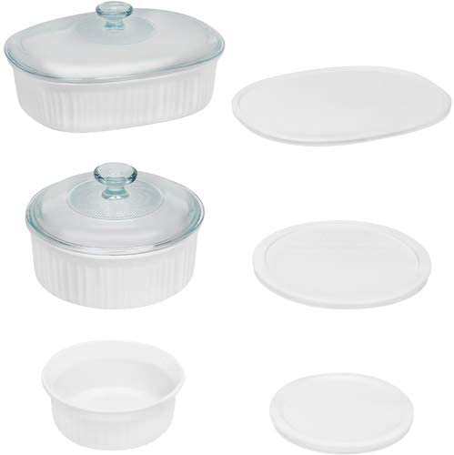 French White 6-piece Bakeware Set