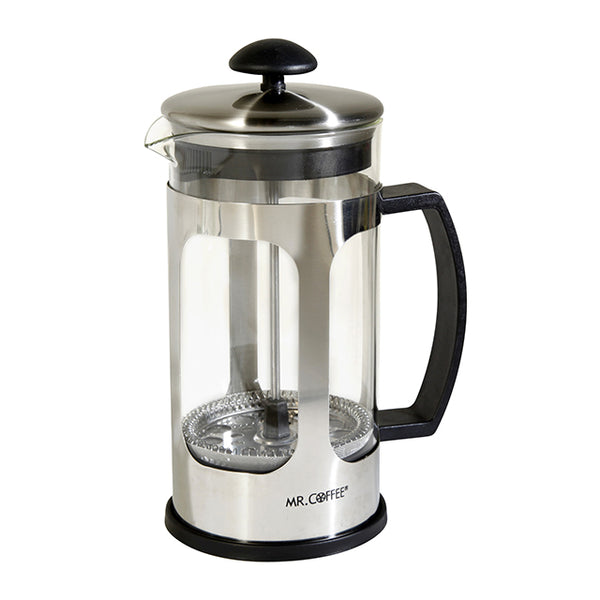 Mr. Coffee 32 Ounce Cafe Oasis Quart Glass Body French Press Coffee Maker