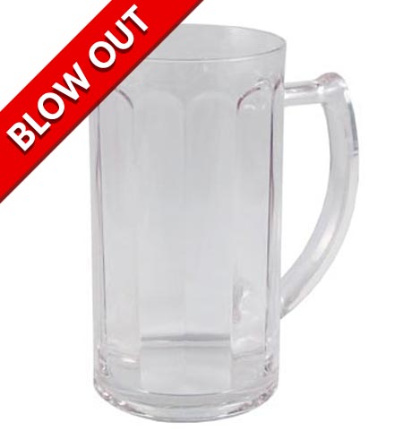 BarConic 350ml Polycarbonate Paneled Beer Mug - CASE OF 48