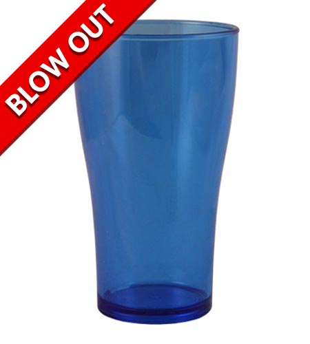 BarConic 14oz Polycarbonate Neon Blue Pint Cup - CASE OF 100