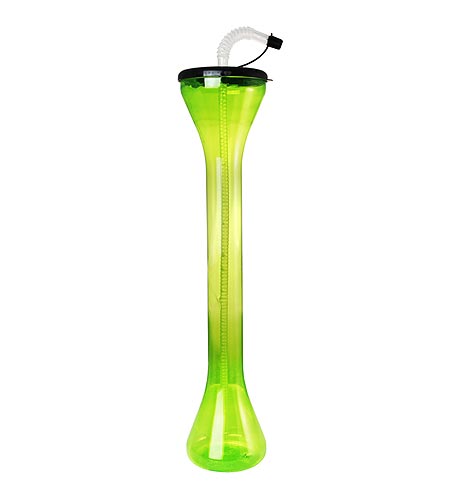 BarConic Party Yard Cup - Green with Lid & Straw - 24 oz - CASE OF 66