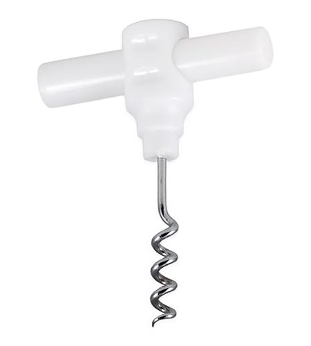 Round Travelers Corkscrew-White - CASE OF 50