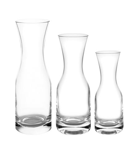 Glass Wine Carafes - SIZE OPTIONS