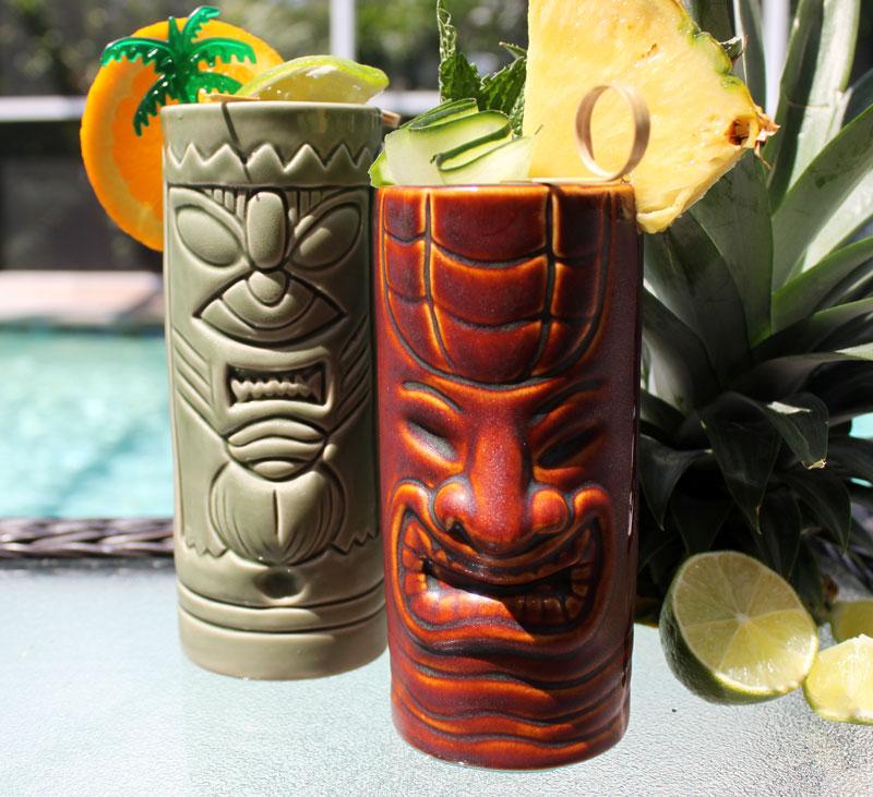 BarConic 11 oz. Mean Green Tiki Mug - CASE OF 36