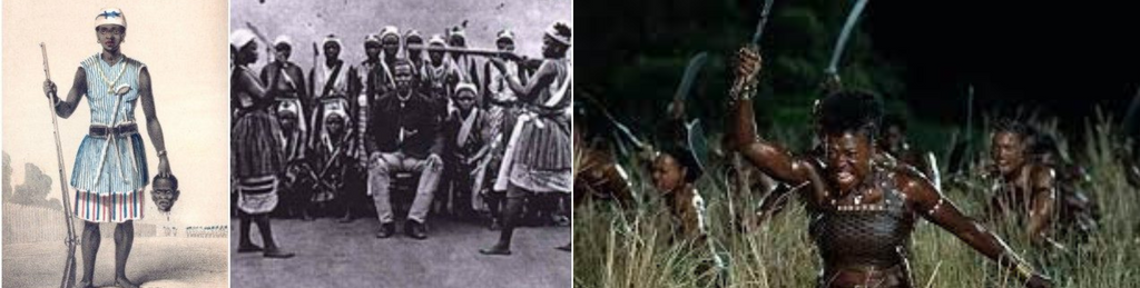 Dahomey Amazons in combat
