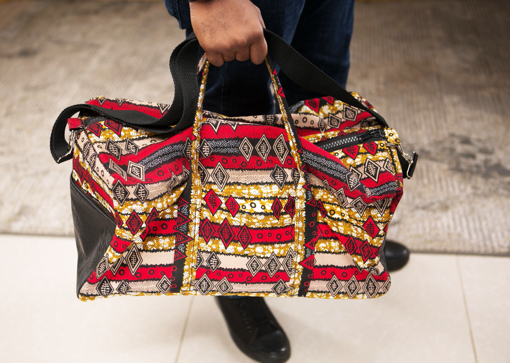Unisex Ankara Travel bag - Authentic African handicrafts | Clothing, bags, painting, toys & more - CULTURE HUB by Muthoni Unchained