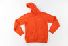 Nike Logo Embroidered Orange Hoodie - ThriftedThreads.com