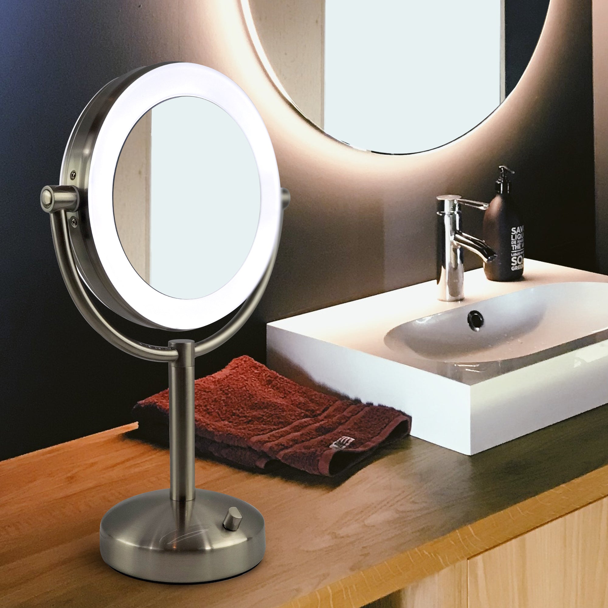 brookstone cordless mirror