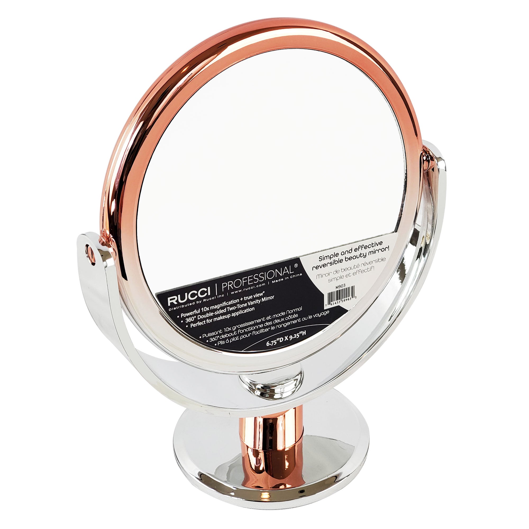 Ombre Round Compact Magnifying Mirror Vanity (M903)