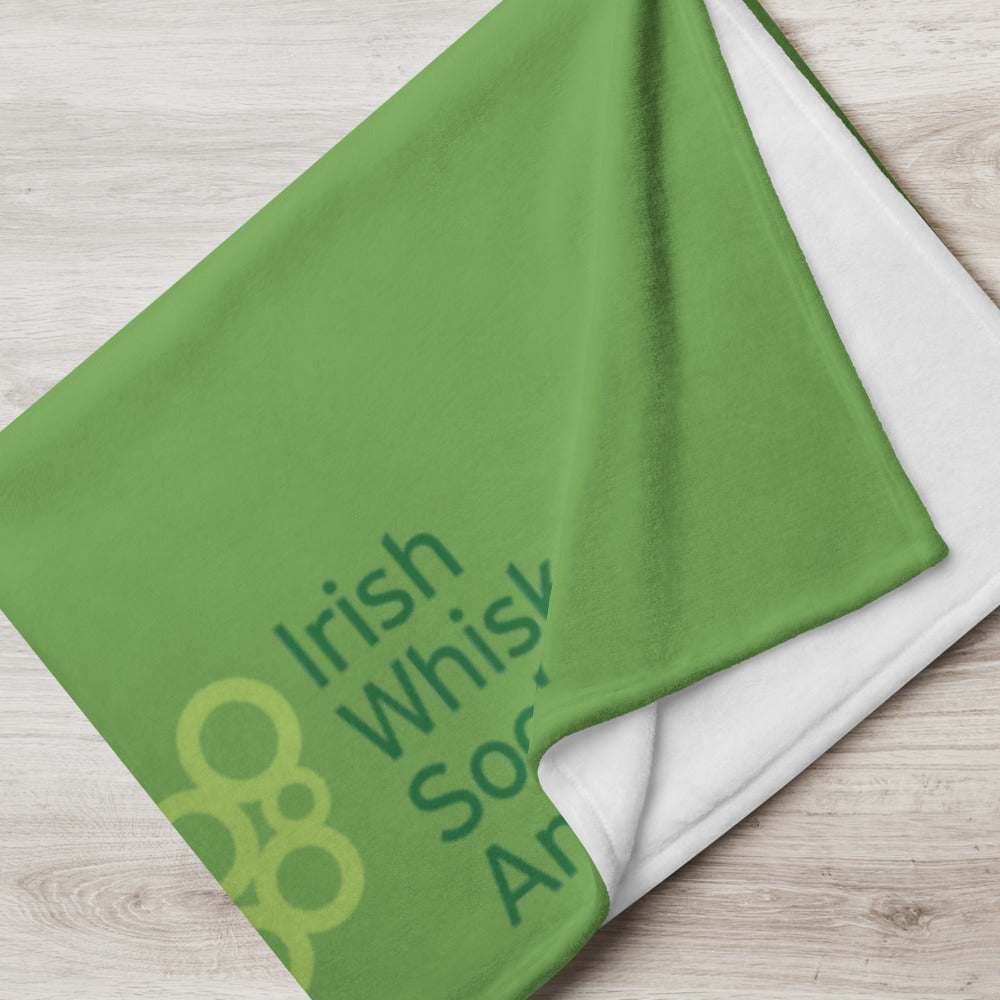 Image of IWSA Logo - Green Throw Blanket