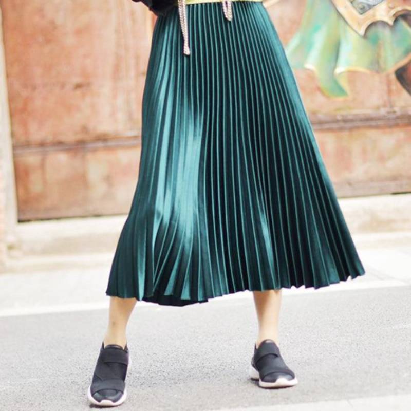 Bohemian Skirt - Vintage Pleated Satin - Be-Bohemian