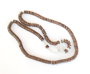 Antique Ethiopian strand of Brass Heishi Anklet 1930s