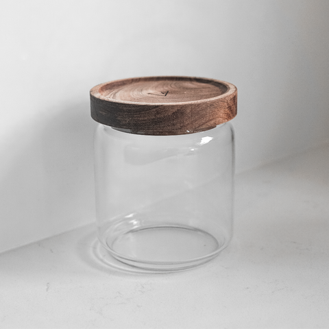 Small Acrylic Jars & Wood Scoops