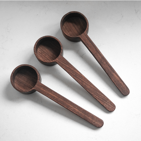 Gold & Wood Measuring Cups, Set of 4 – Be Home