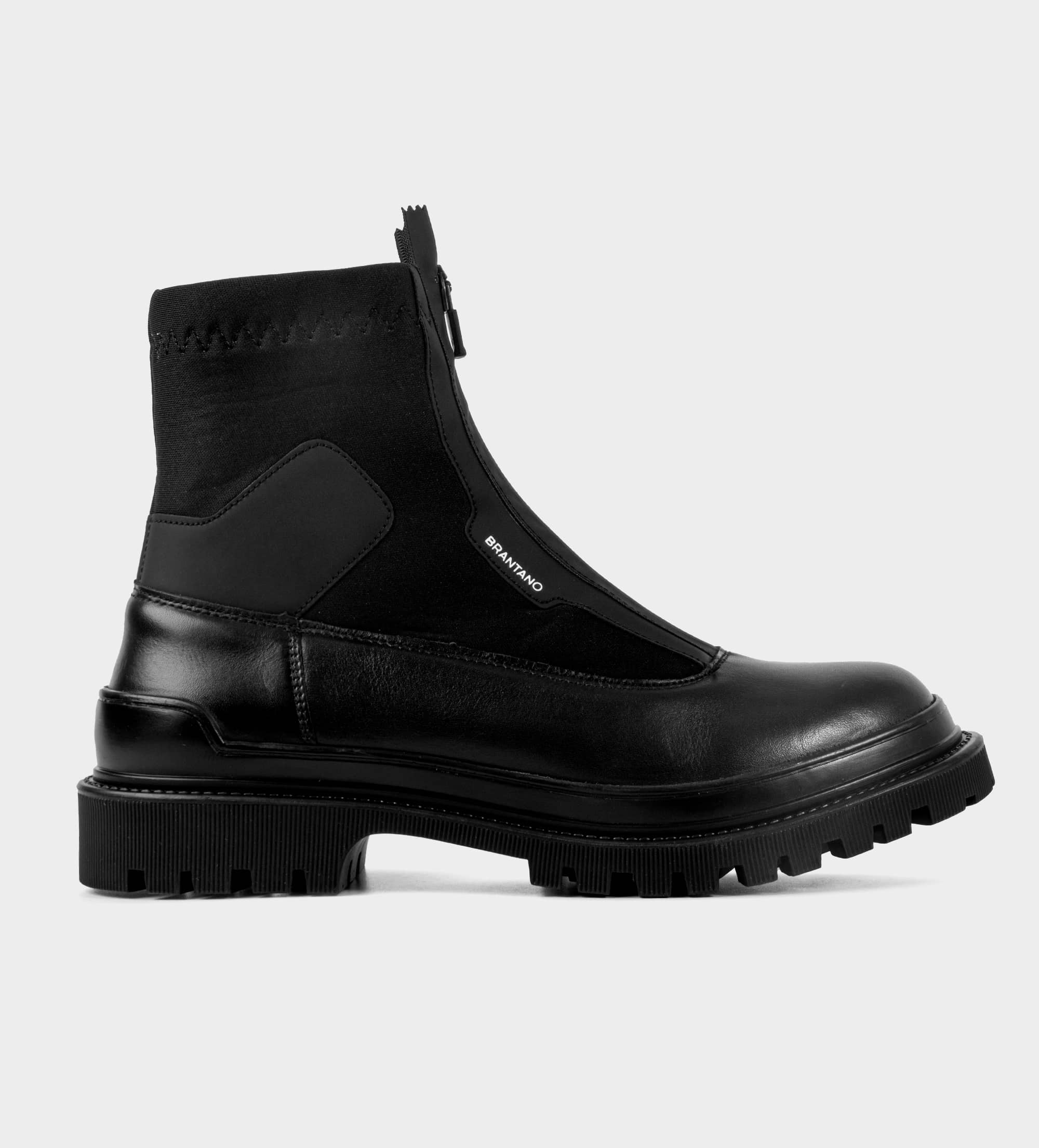 BOTA CHELSEA PIEL NEGRO BRANTANO.COM.MX