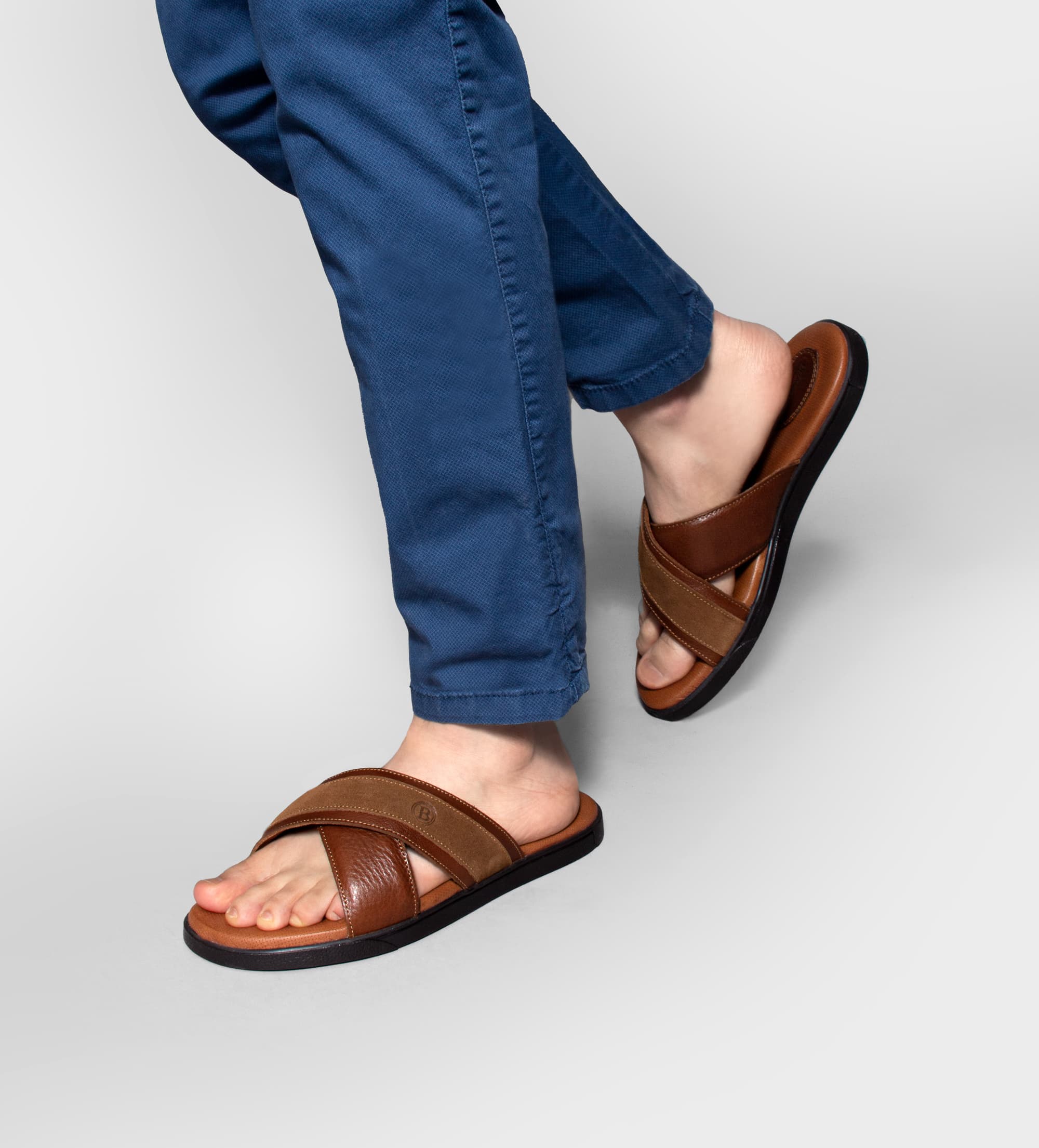 Chanclas 2025 cruzadas hombre