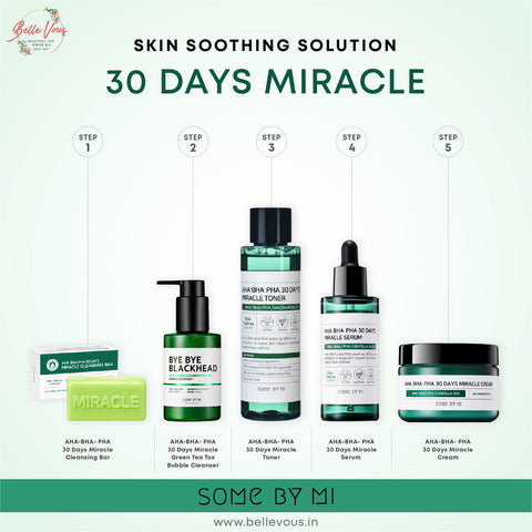 Skincare Routine Guide for SOME BY MI AHA∙BHA∙PHA 30 DAYS MIRACLE LINE –  bellevous-in