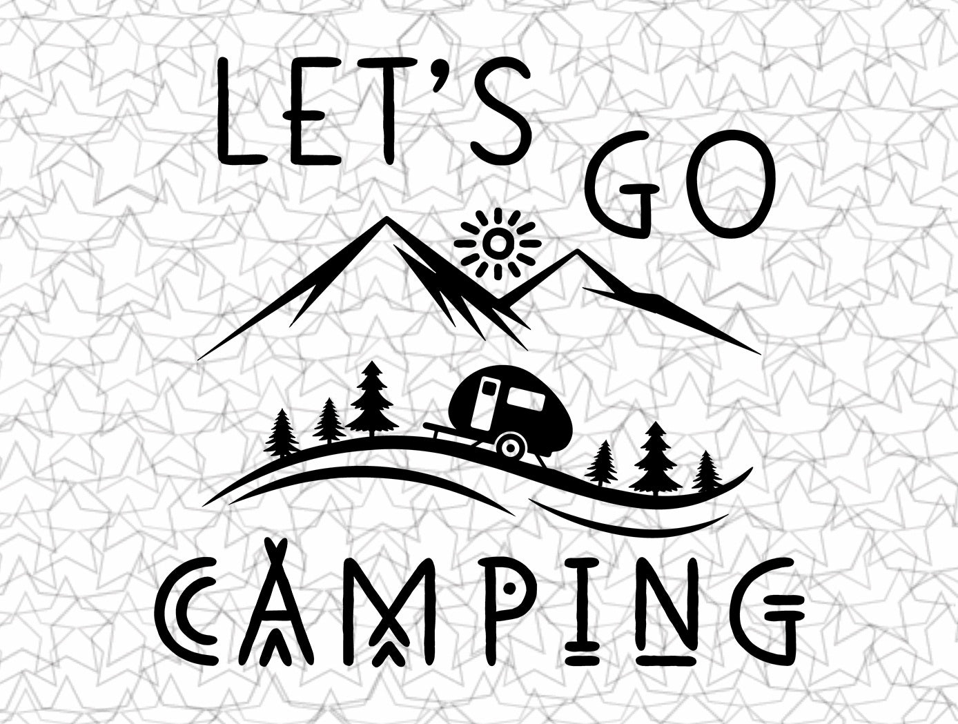 Fishing Hunting Decal Vinyl Sticker Tattoo Loving Camping For Camper RV  Travel T