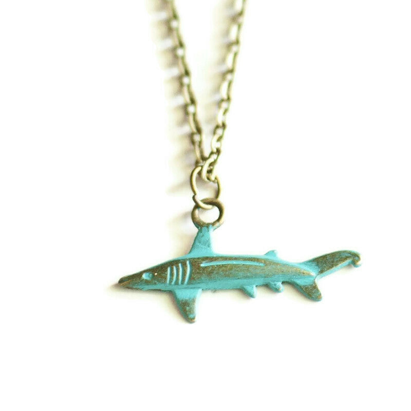 Shark Charm Necklace | Gleeful Peacock