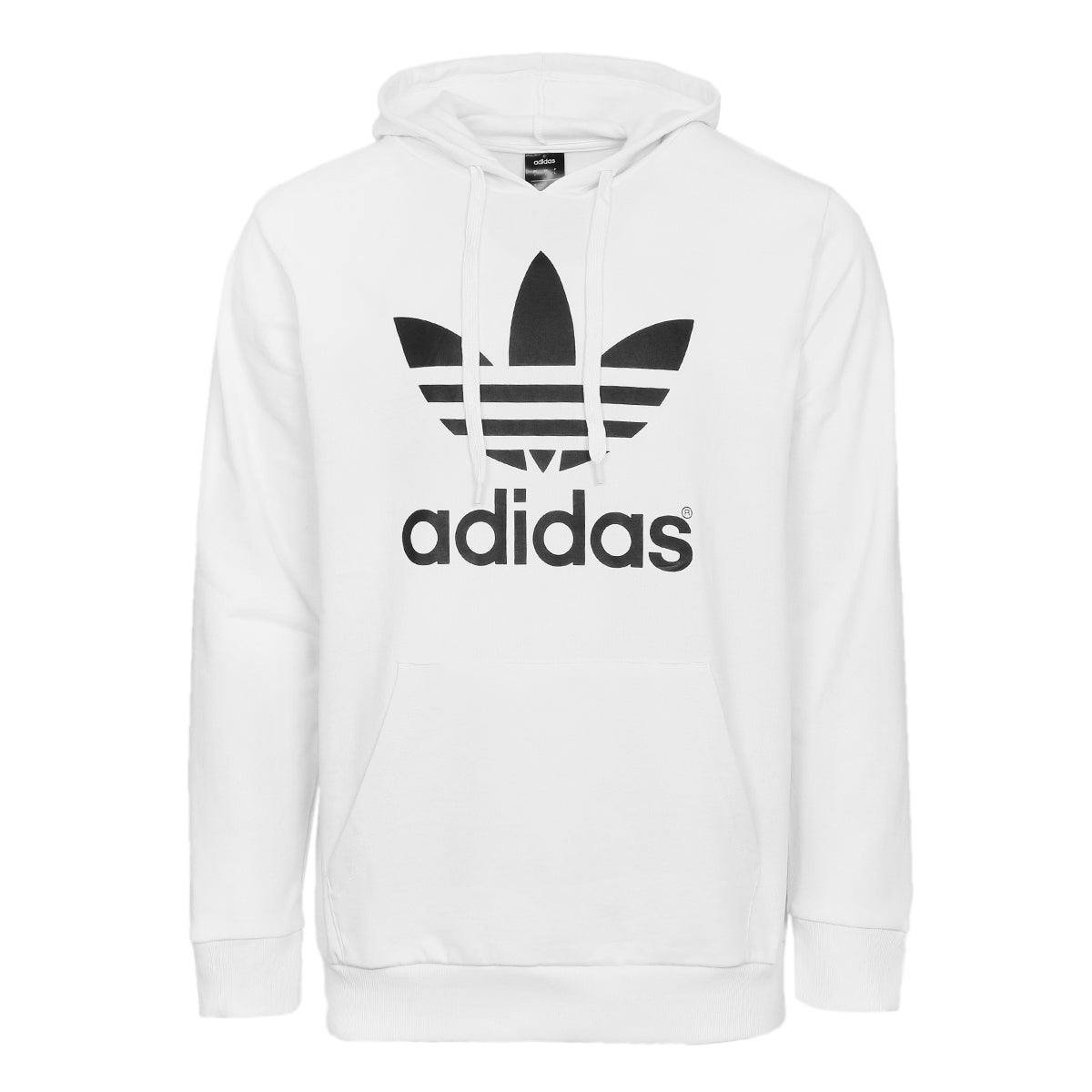 adidas trefoil hoodie weiss