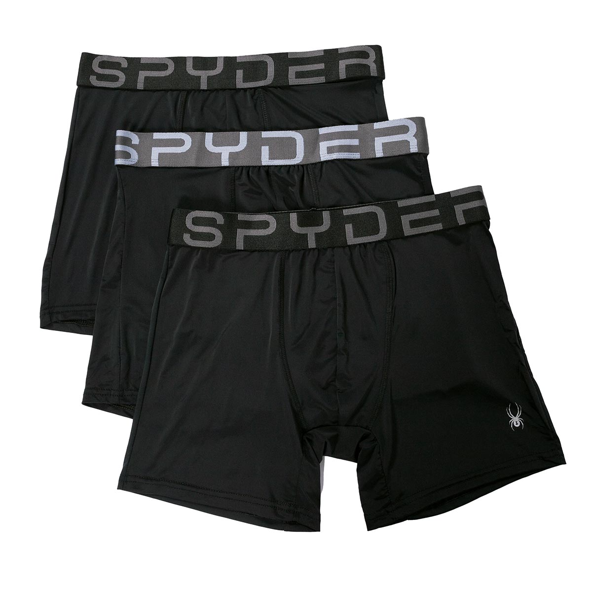 Image of Spyder Men's 3-Pack Nylon Boxer Briefs