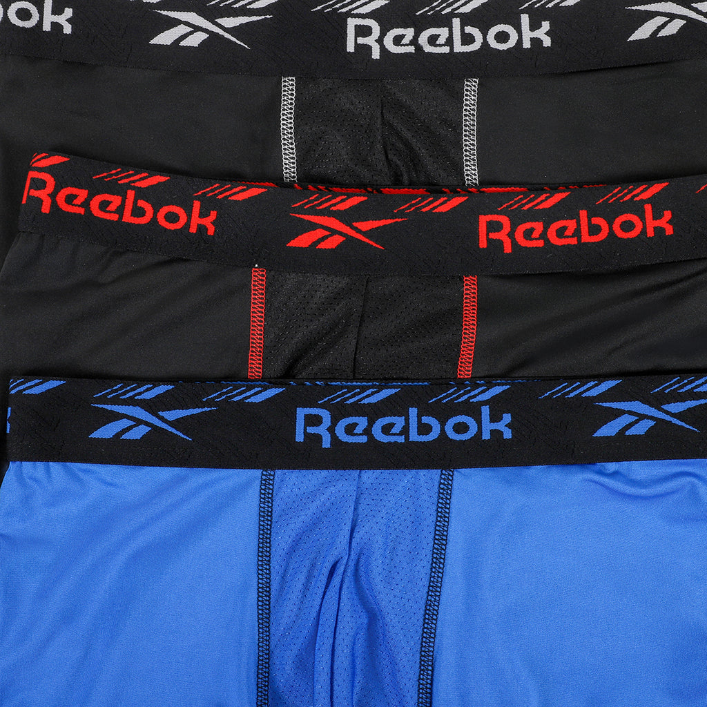 Reebok Mens 3 Pack Cooling Performance Boxer Briefs Proozy 9011