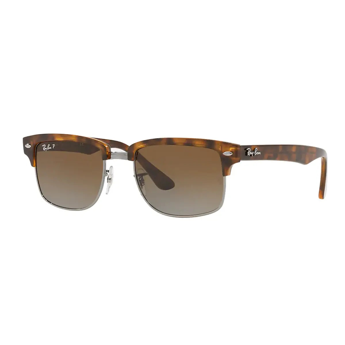 Image of Ray-Ban Polarized Clubmaster Sunglasses RB4190