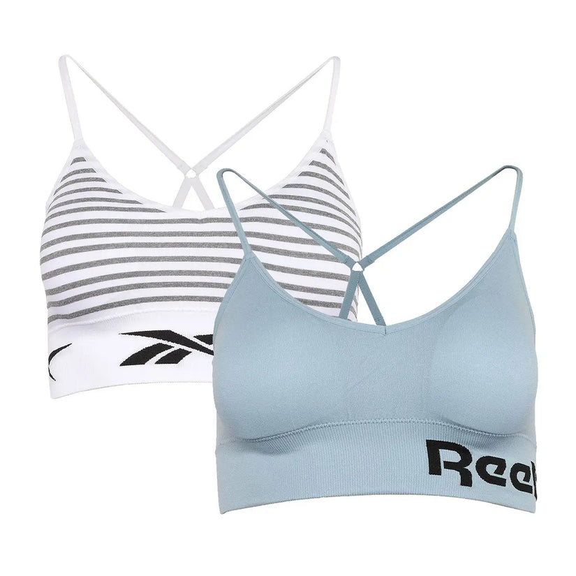 Reebok Women’s Seamless Longline Bralette 2-Pack $ 17.99