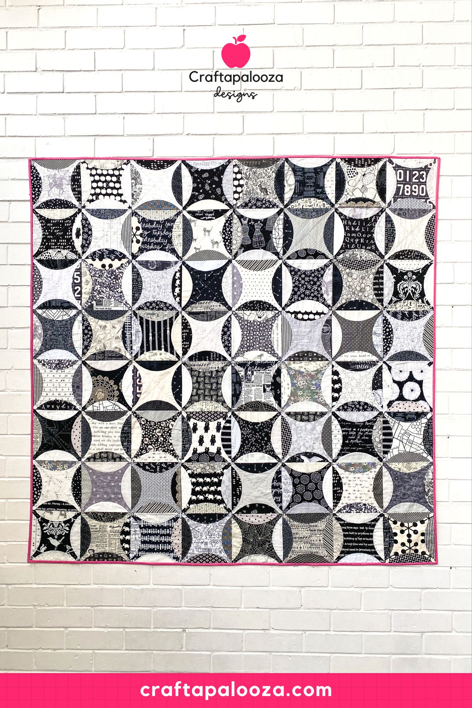 craftapalooza designs - monochrome peel quilt pattern - make modern magazine