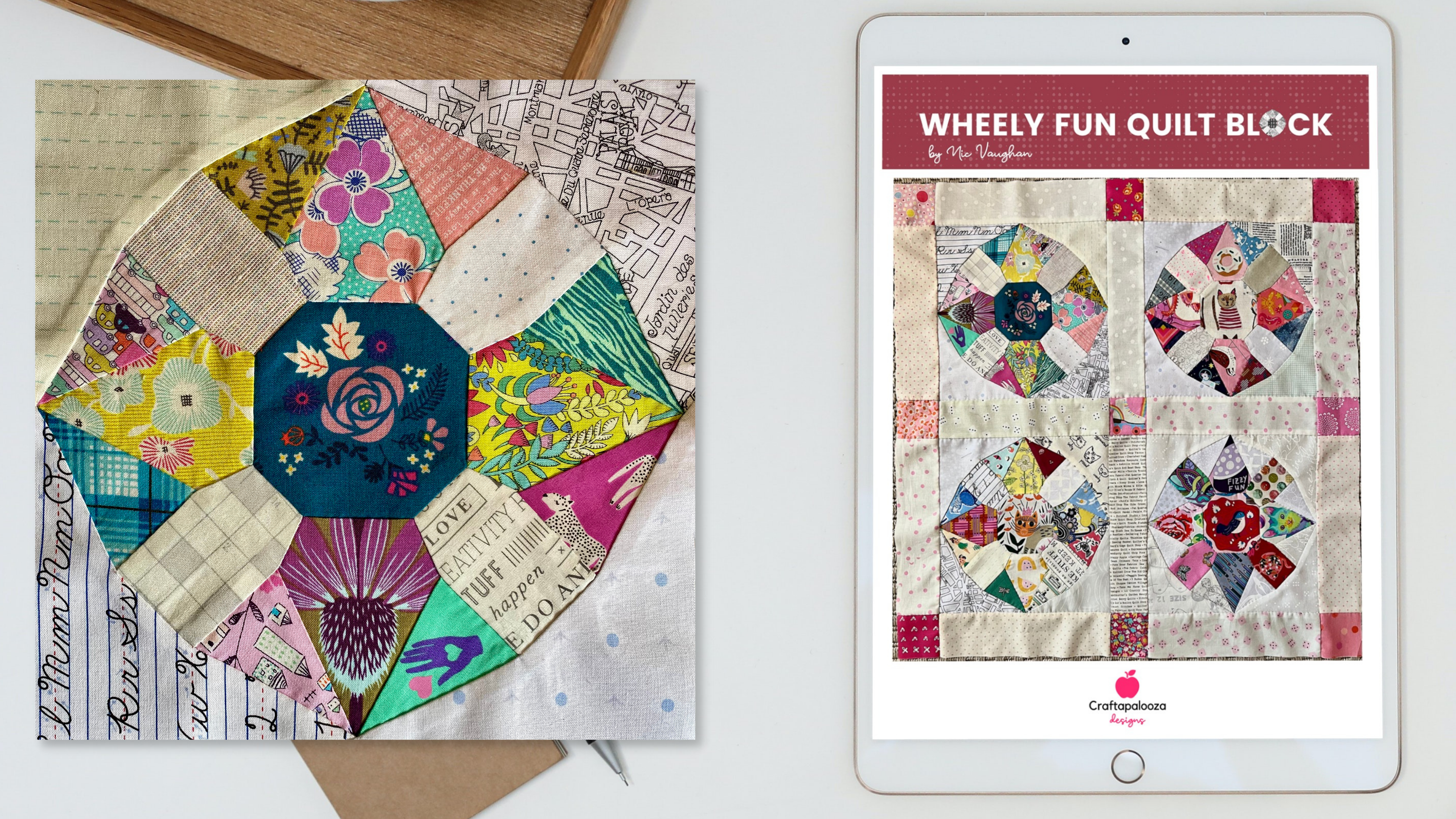 craftapalooza blog-wheely-fun-quilt-block-freebie