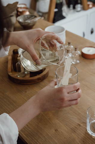 pouring candles