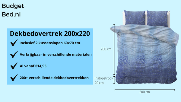 Krankzinnigheid Yoghurt mijn Dekbedovertrek 200x220 | SALE | Budget-Bed.nl