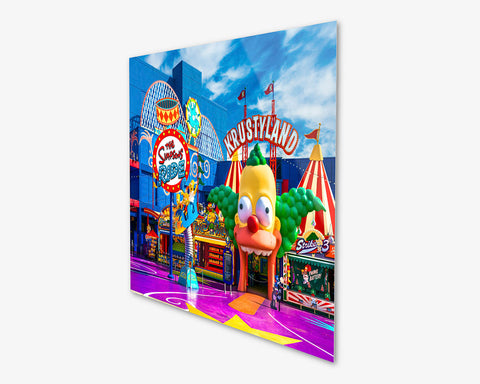 Simpsons Krustyland Printed on HD Metal