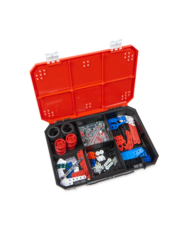 Meccano Junior, 150-Piece Bucket STEAM Model Building Kit for Open