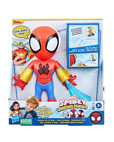  Spidey and His Amazing Friends Marvel Supersized Ghost-Spider  9-inch Action Figure, Preschool Super Hero Toy for Kids Ages 3 and Up :  Toys & Games