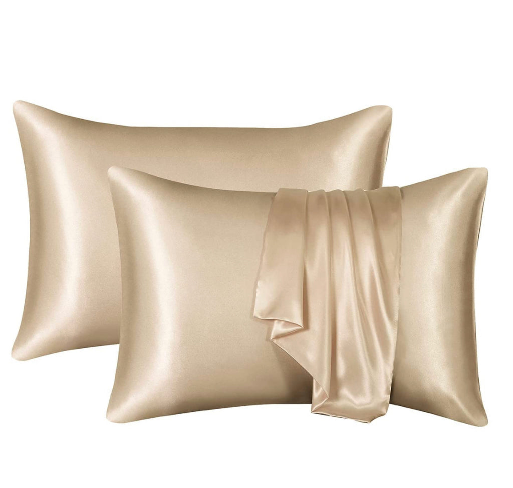 Satin pillow case Light Khaki 60 x 70 cm pillow size - Silky satin pil –  AfricanFabs