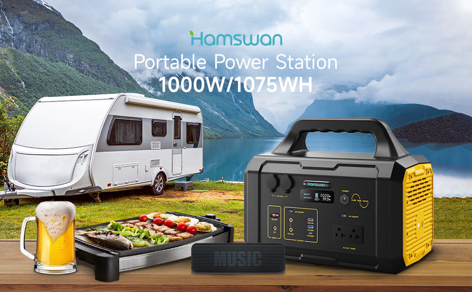 Hamswan 300W 600W 1000W Portable Power Station
