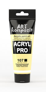 acrylic paint art kompozit, 75ml, 60 professional artist colours naples yellow deep