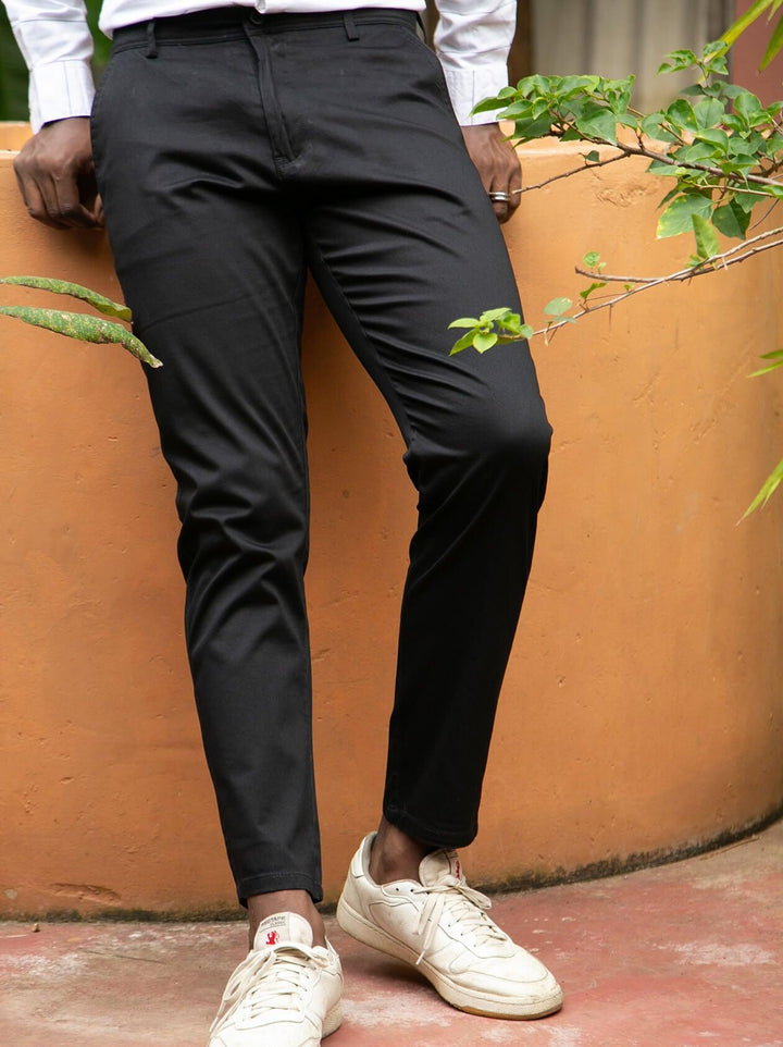 Black Trouser For Men (CH2001) - G O O S E B E R Y®