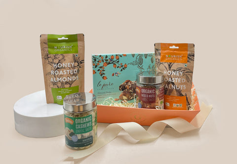 Roasted dry fruits gift hamper