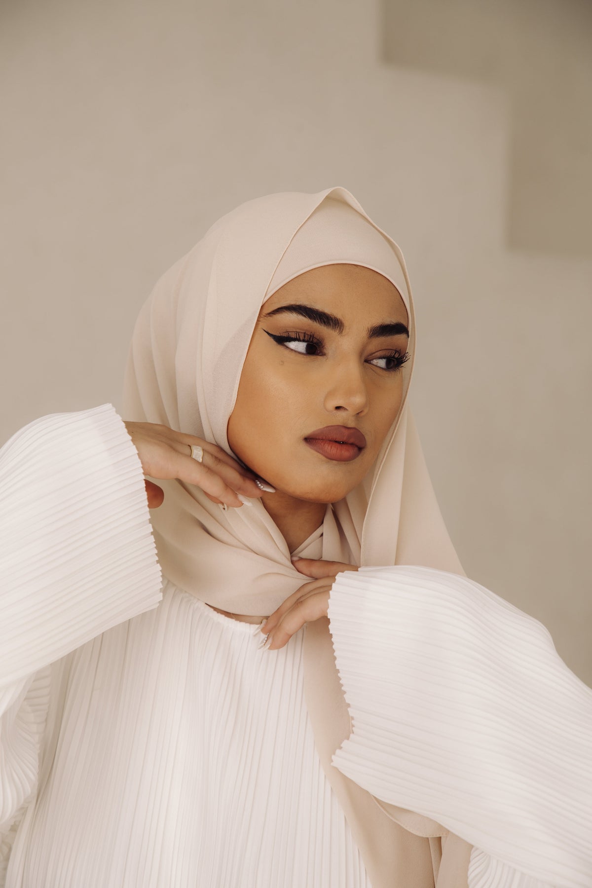 Tonal Hijab/ Undercap Set - Black Cherry – Bare Modesty