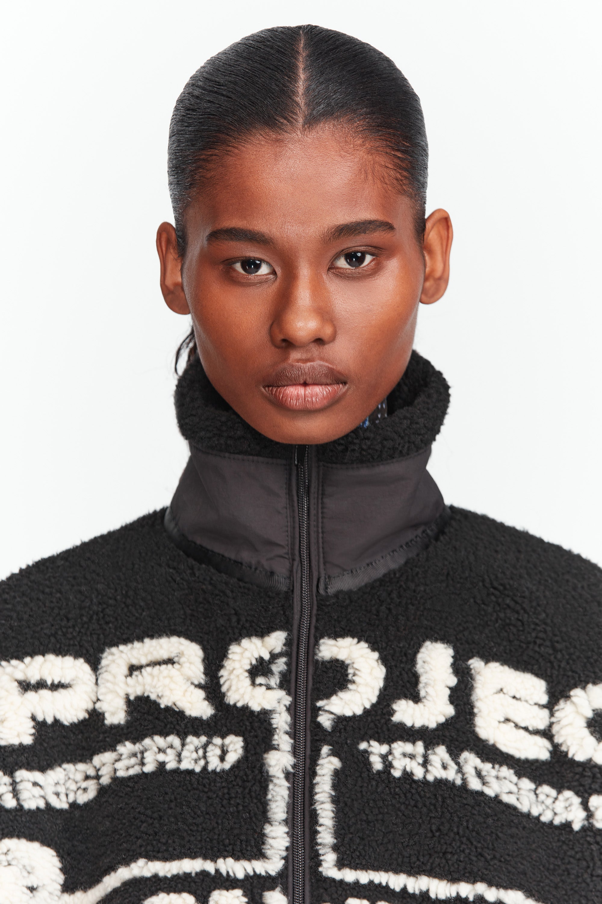 Y/Project Paris' Best Jacquard Fleece Jacket - Black