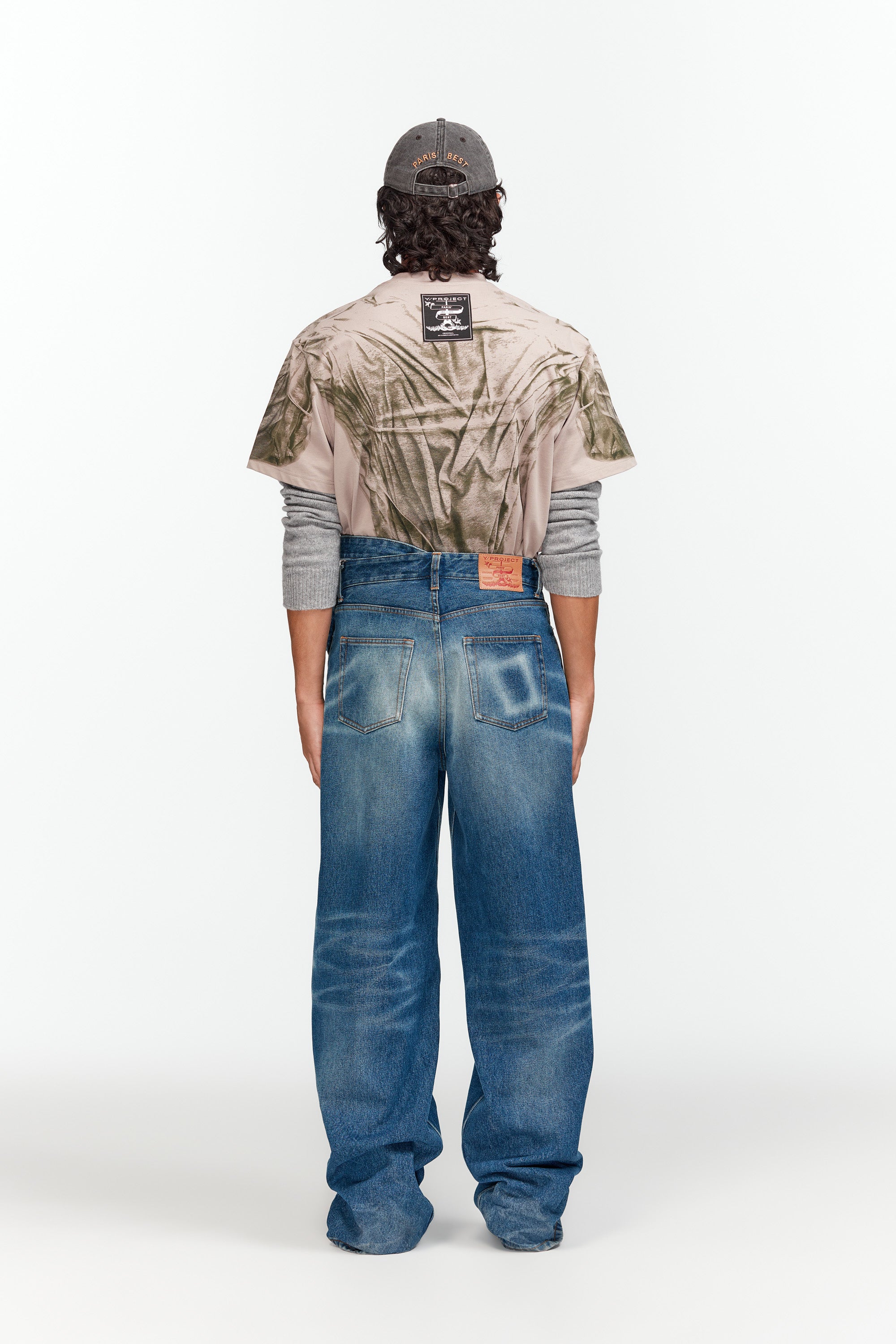 MEDIUM BLUE DENIM TROUSERS