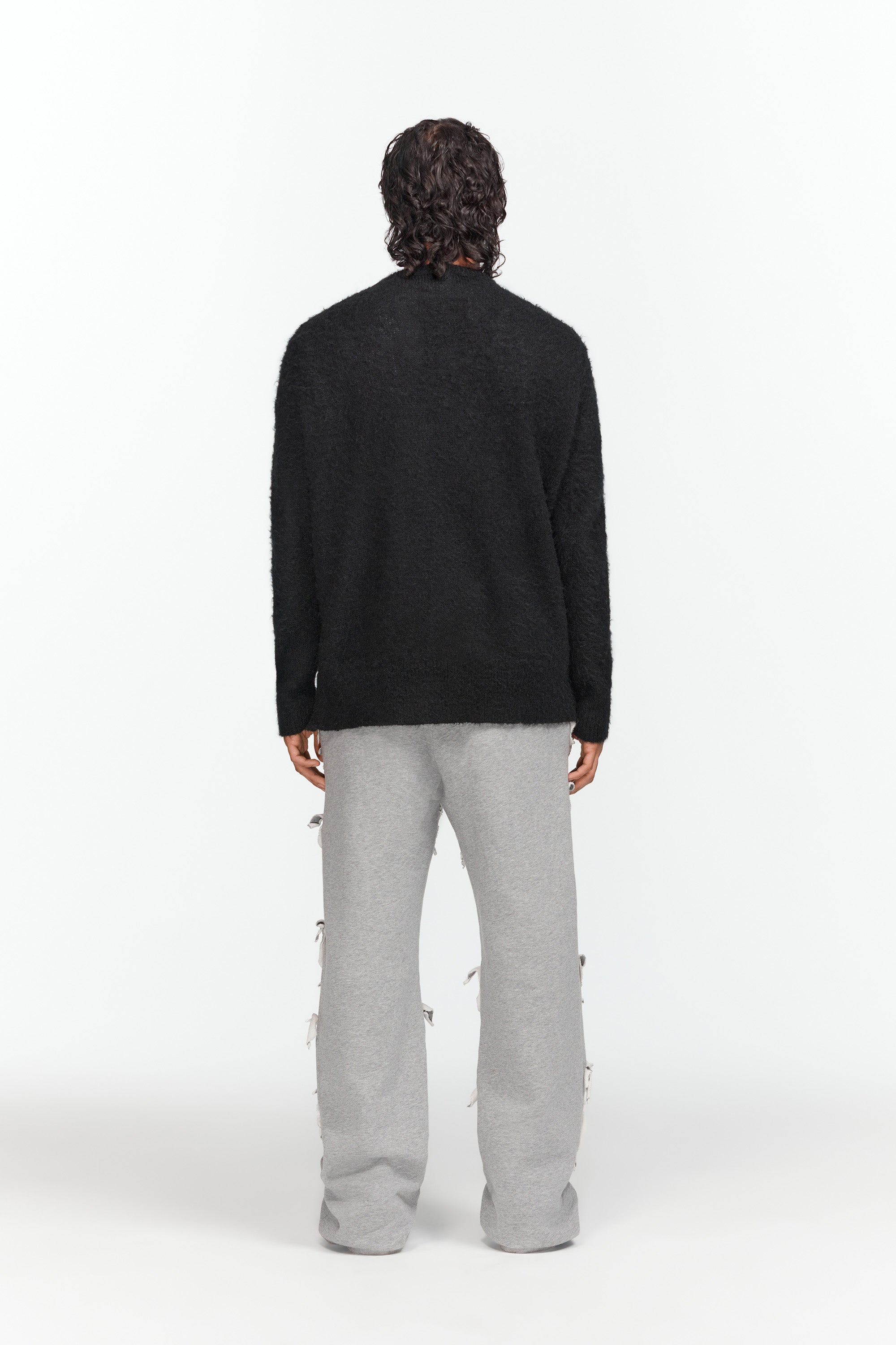 Paris' Best Jacquard Fleece Jacket Black/Off White