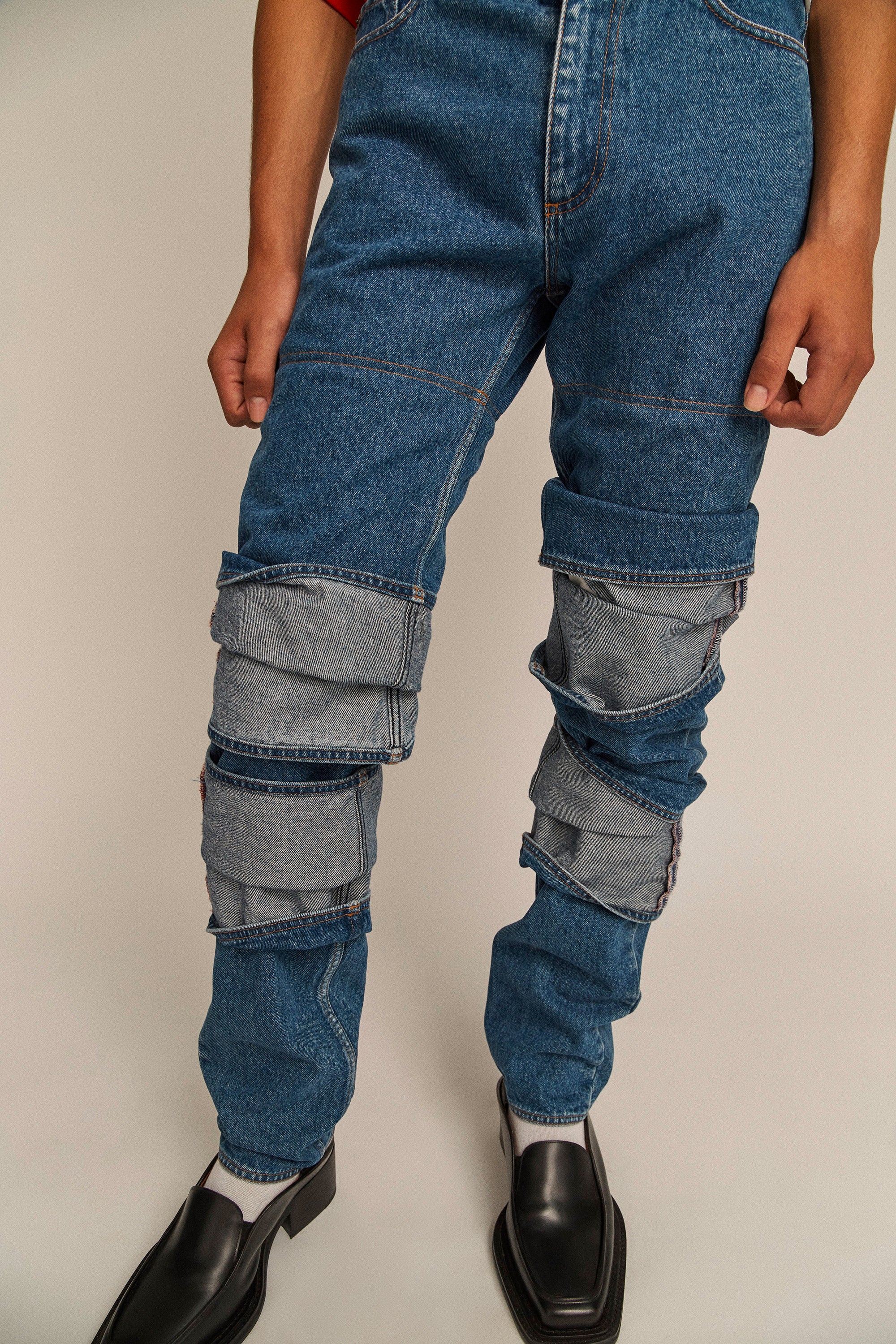 Classic Multi Cuff Jean Navy