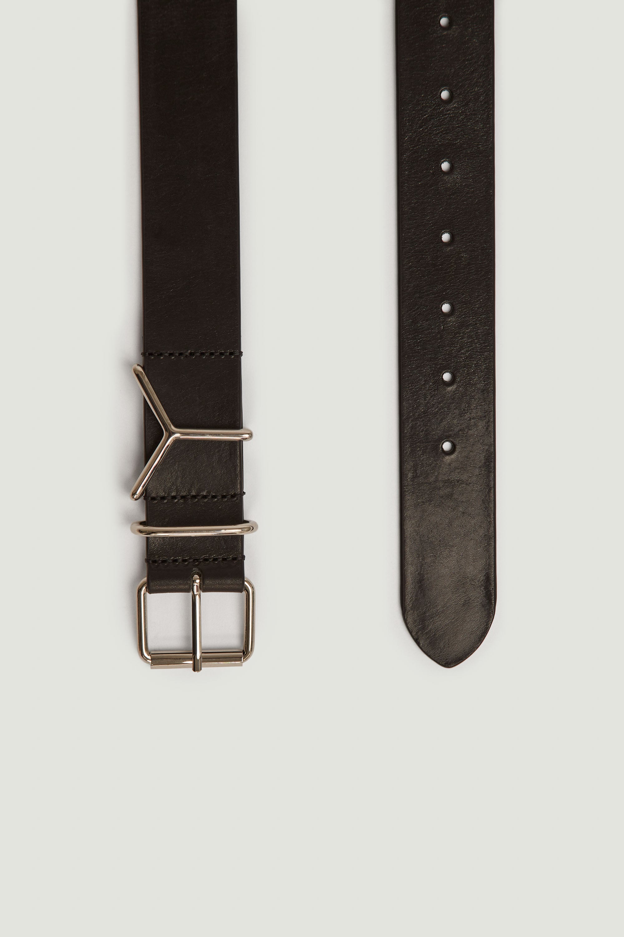 Y Belt Black/Silver