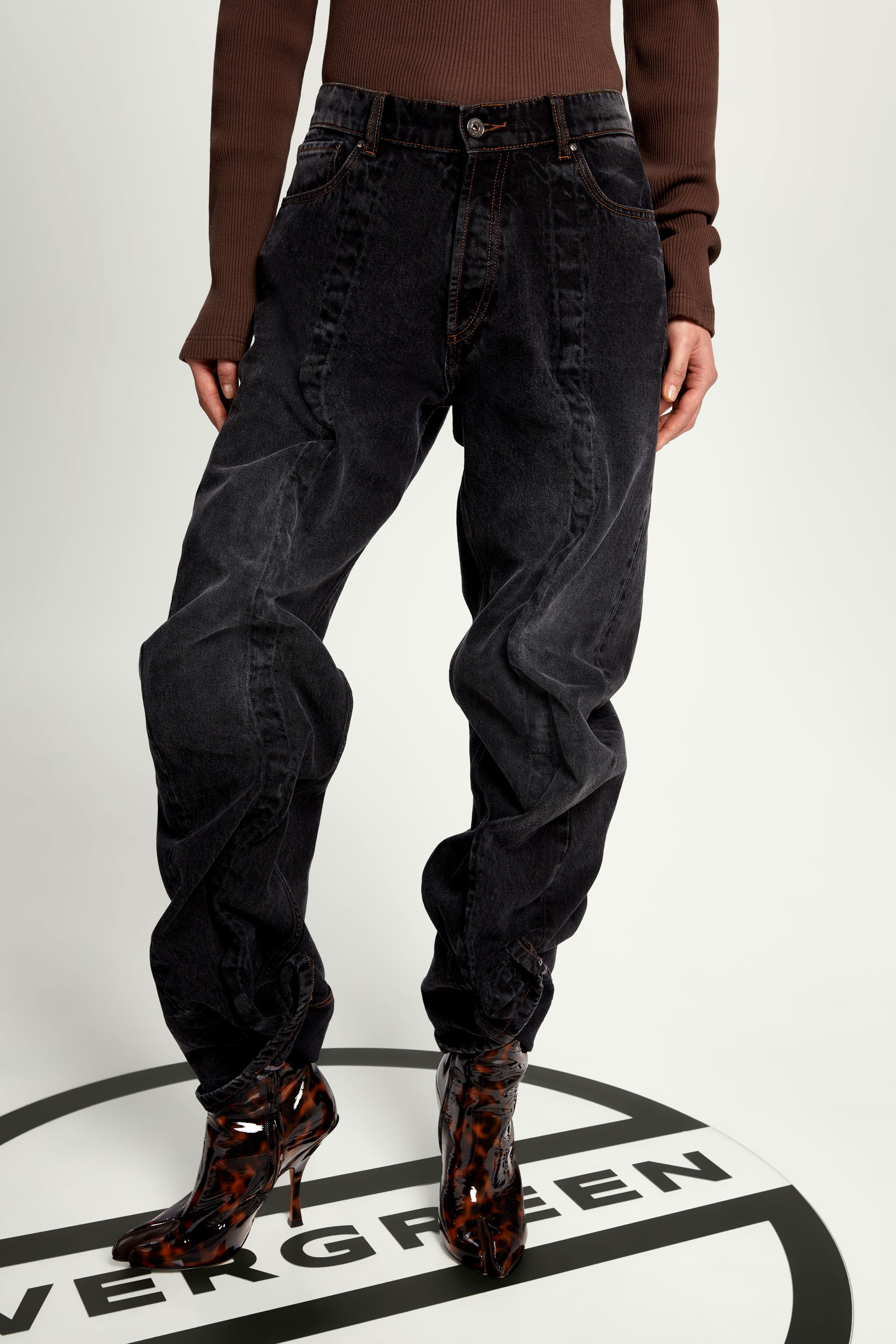 Y/PROJECT Classic Wire Jean(denim) Black股上82