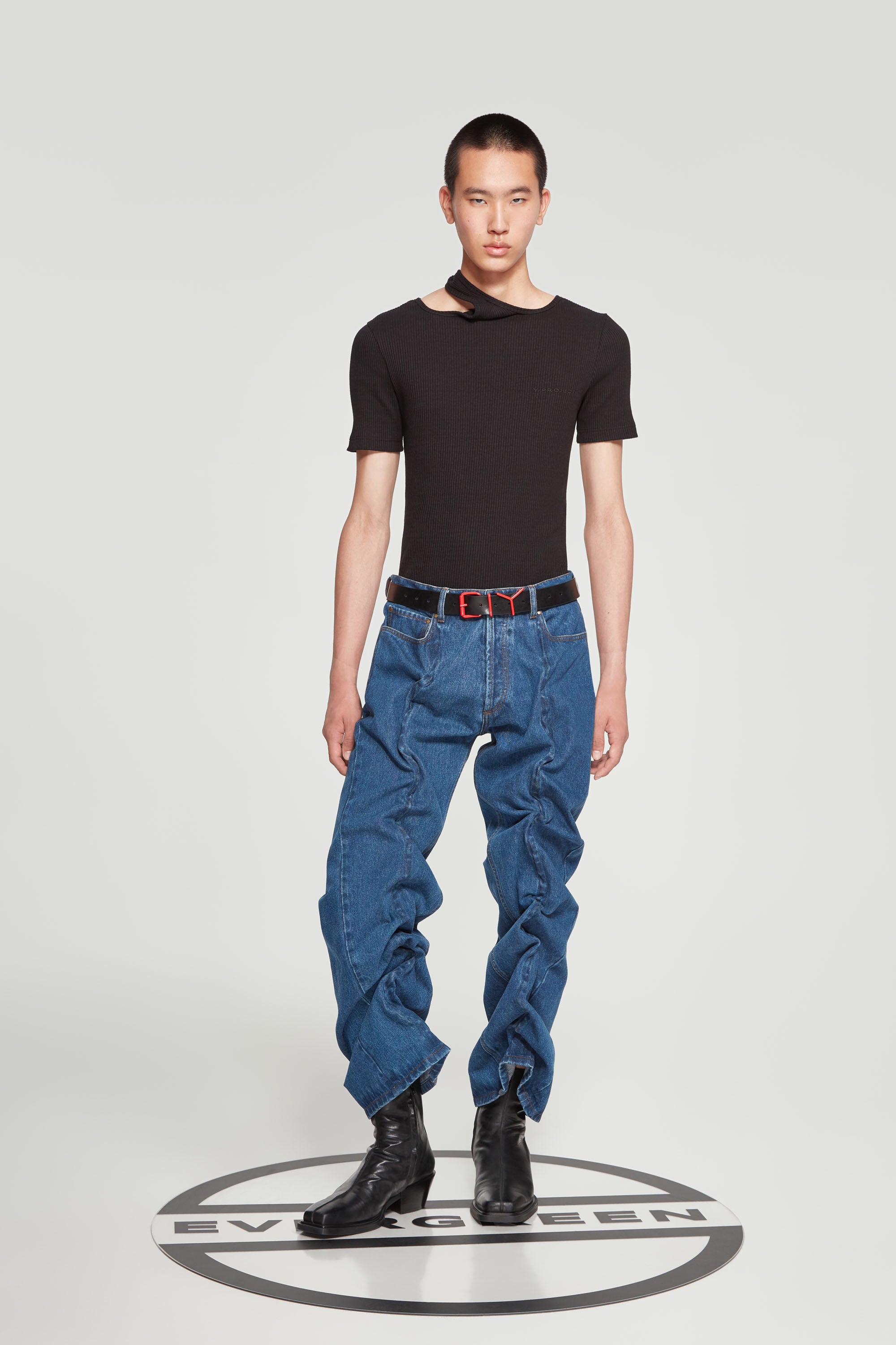 Y/PROJECT CLASSIC WIRE JEANS / NAVY-