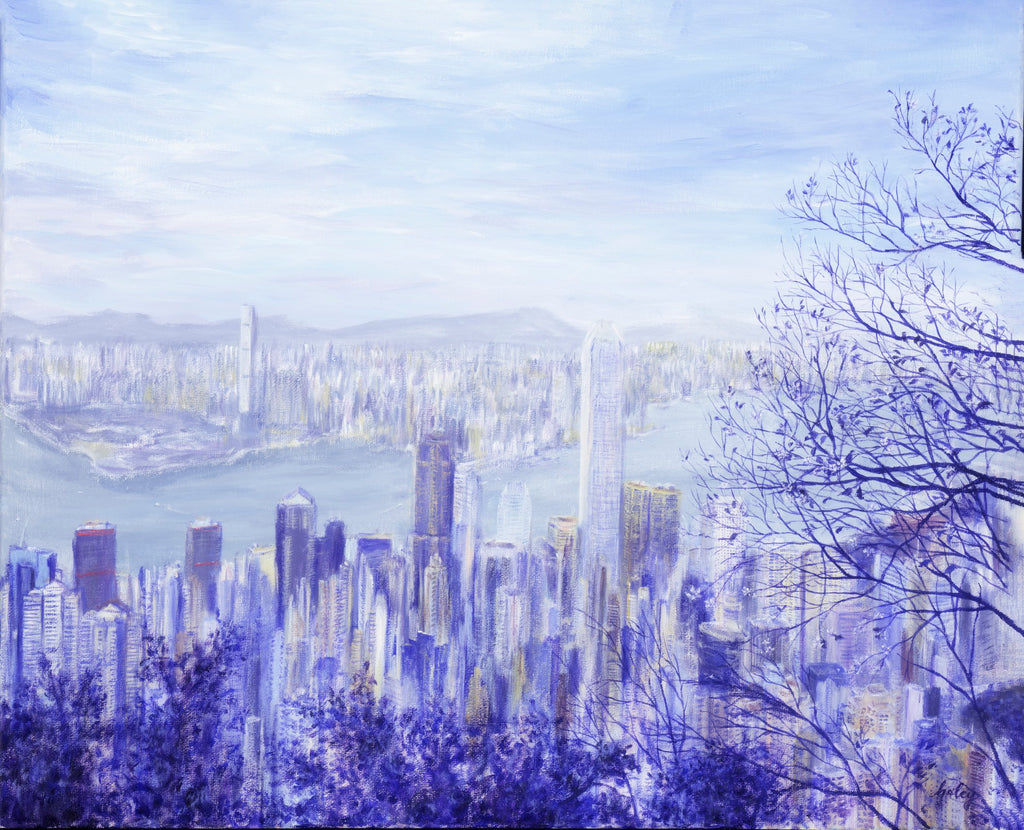 香港畫家 Haley Chui 希念 作品《太平山上》