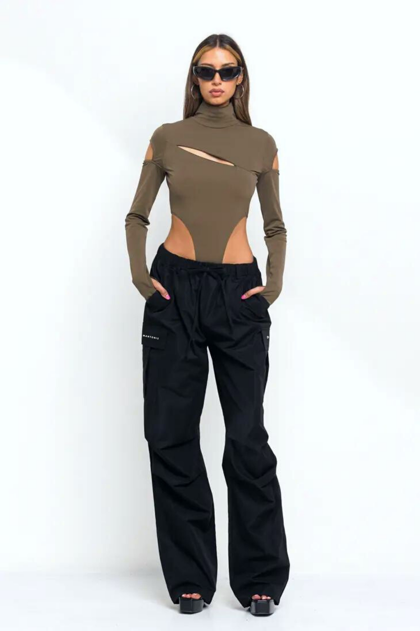 BLACK 90´S KID OVERSIZED CARGO PANTS – Diamantonis